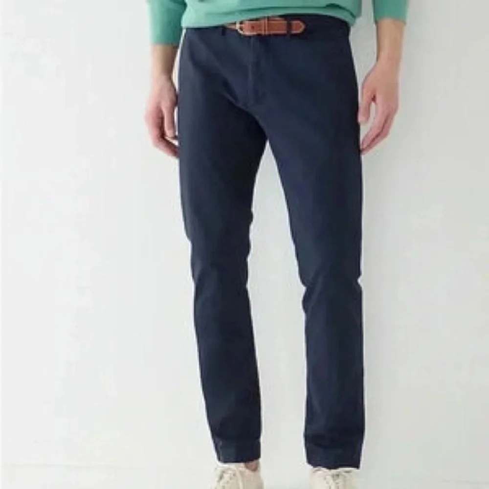 Men's Navy Slim Chino Pants - Classic Everyday Style